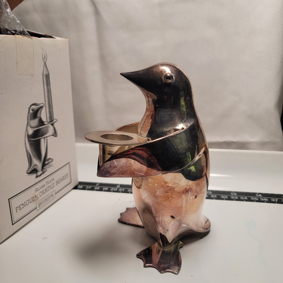 Restoration Hardware Penguin Candle Bearer. (497) - Picture 4 of 10